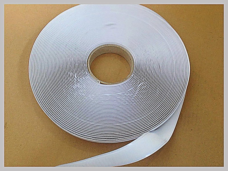 25mm Wide Self Adhesive Hook and Loop Tape ,velcro tape machine White Nylon hook & loop fasteners