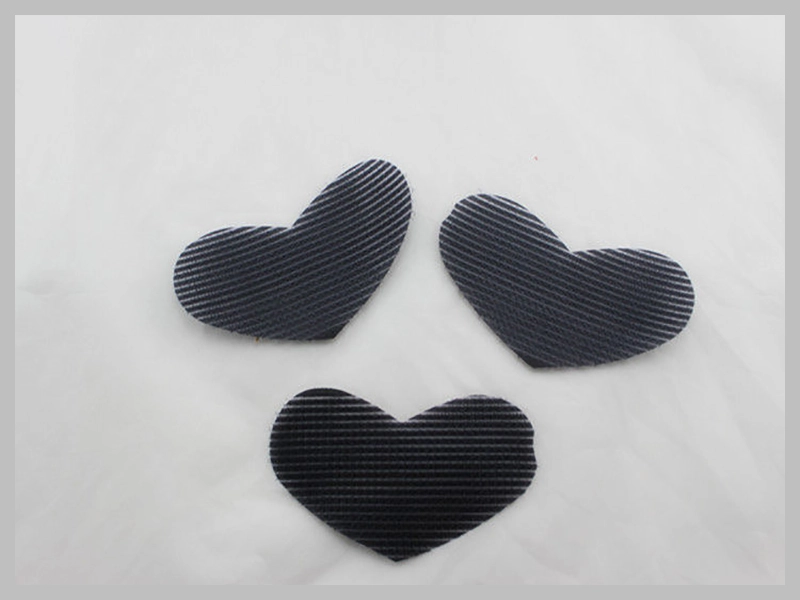 Heart-Shaped Hook and Loop Hair Clips for Girls