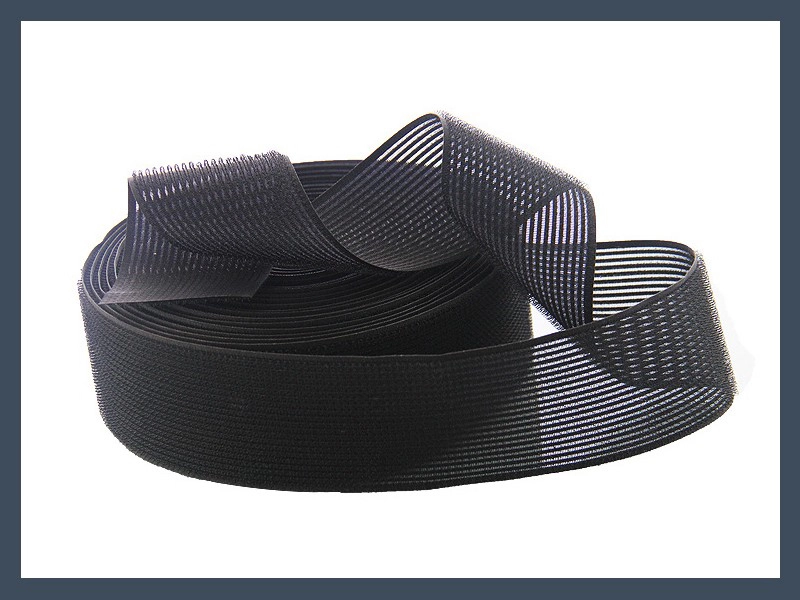 Black Hook and Loop Hair Styling Headband