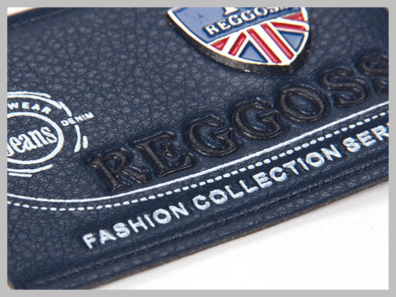 Square Engraved Metal Clothing Label with Leather Thumb