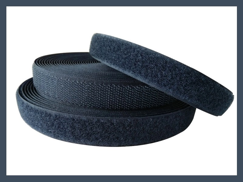 Sew-On Garment Hook and Loop Tape (Black & White)