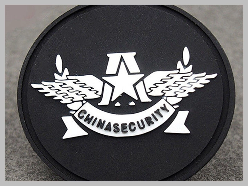 Round Sew-On PVC Label Badges