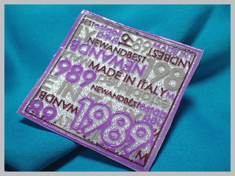 3D Decorative PVC Cloth Label for Jackets
