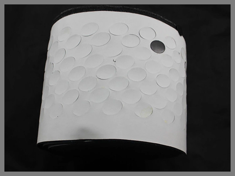 Self-Stick White Nylon Hook and Loop Coins