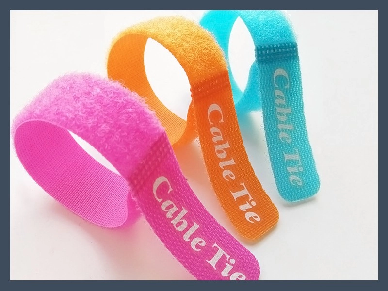 Colored Straight Stripe Hook and Loop Tape