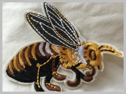 Metal Thread Custom Embroidered Sew-On Badges