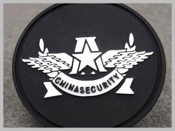 Round Sew-On PVC Label Badges